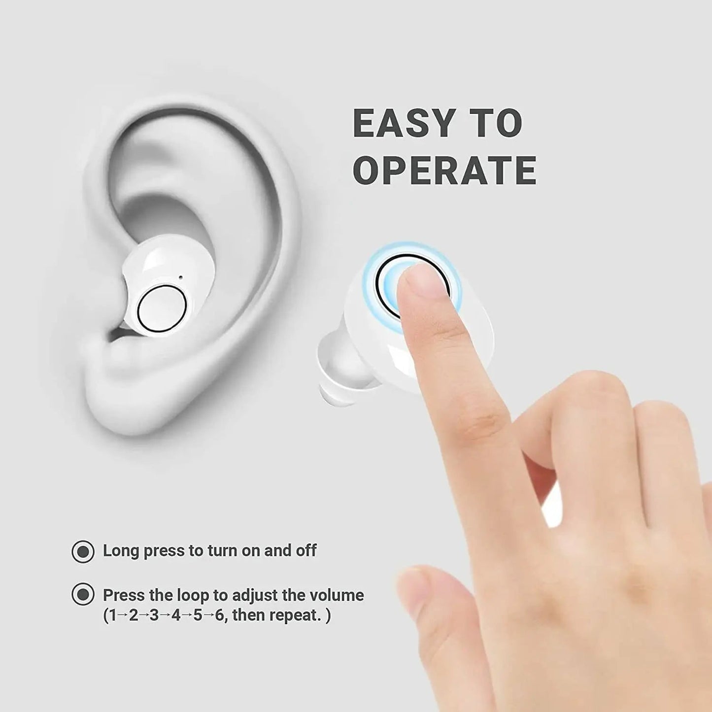 Bluetooth Rechargeable Hearing Aids with App Control – Compact Design for Enhanced Sound Clarity 4