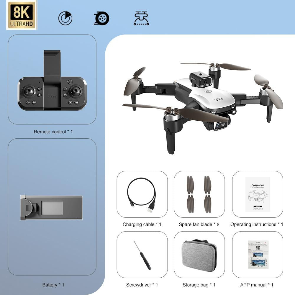 Foldable Drone with 4K & 8K Dual Cameras for Aerial Photography – Smart Obstacle Avoidance, 25 Minutes Flight Time 6