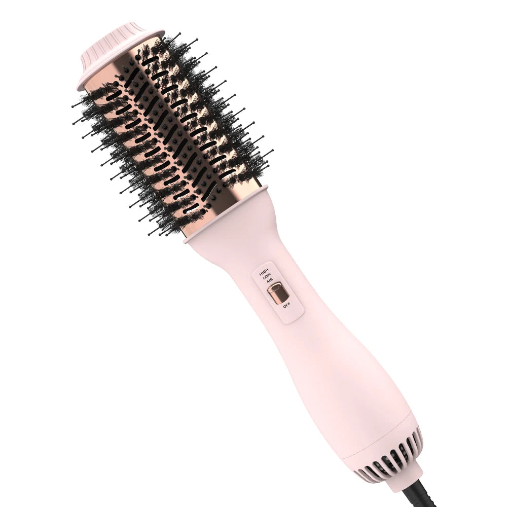 Hot Air Brush Hair Volumizer with Adjustable Heat Settings for All Hair Types – Dry, Style, and Volumize in One Step 1
