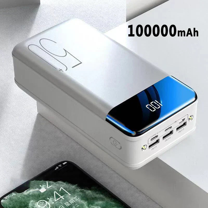 100,000mAh Portable Power Bank with Super Fast Charging – Universal Charger for Phones, Tablets, and Laptops 2