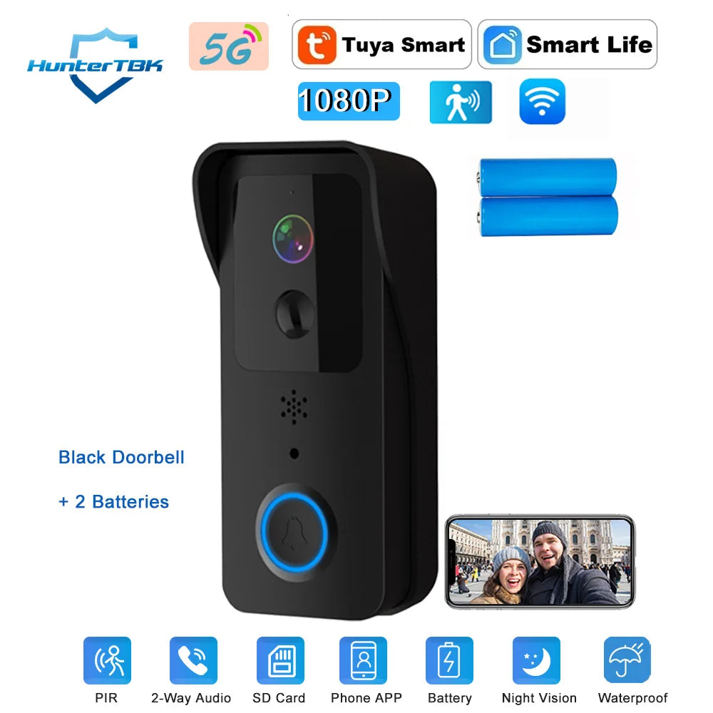 1080P WiFi Video Doorbell with Night Vision and Two-Way Audio – Smart Waterproof Doorbell Camera with PIR Motion Detection 10