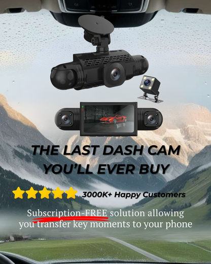 4K HD Dash Cam Front and Rear with Night Vision