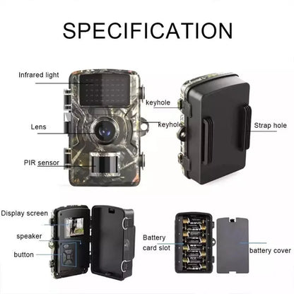 16MP Hunting Trail Camera with 1080P Video, Infrared Night Vision, Motion Activated, Waterproof Design 2