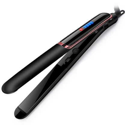 2-in-1 Ionic Hair Straightener and Curler – Dual Functionality for Smooth Hair and Bouncy Curls, Ergonomic Design, Universal Voltage 0