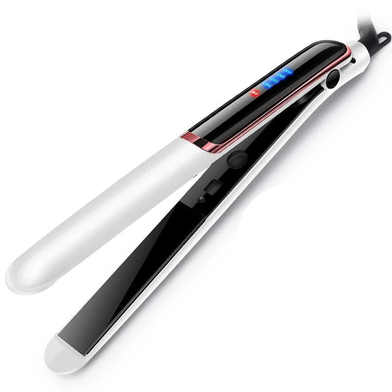 2-in-1 Ionic Hair Straightener and Curler – Dual Functionality for Smooth Hair and Bouncy Curls, Ergonomic Design, Universal Voltage 2