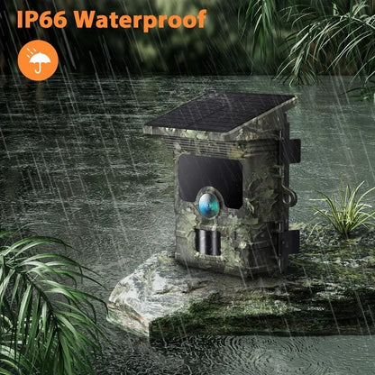 30MP Solar-Powered Trail Camera with Infrared Night Vision – Wildlife Camera Trap with Fast Trigger Speed and Waterproof Design 2