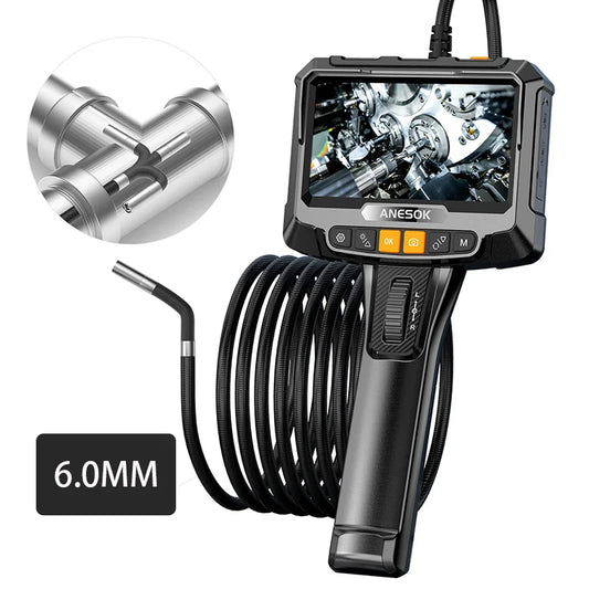 360° Rotating Dual-Lens Endoscope Camera for Precision Inspections - 3.9MM Diameter, 5-Inch IPS Display 5