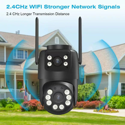 4K WiFi Outdoor Security Camera with Dual Lenses, AI Human Detection, Night Vision and Two-Way Audio 2