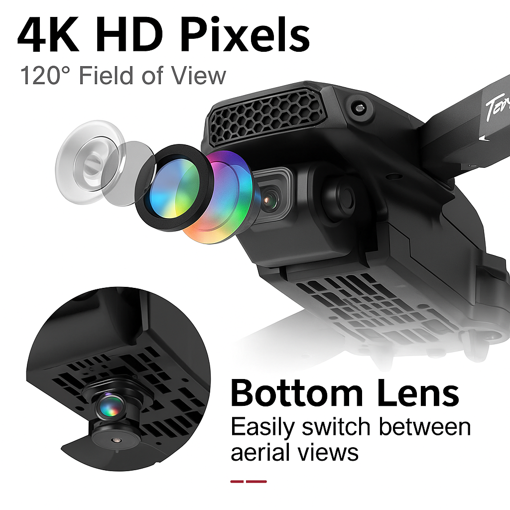 5G Drone with 4K Camera – 90 Minutes Flight Time, Smart Obstacle Avoidance, Auto-Positioning 2