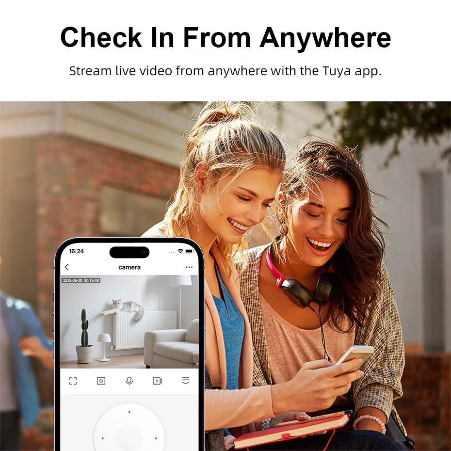 5MP HD Indoor Security Camera with Motion Detection and Night Vision – Smart Home Compatible, Pan/Tilt Functionality, Two-Way Audio 4