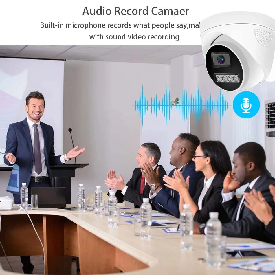 8MP 4K POE Surveillance Camera with Night Vision and Audio – Home Security CCTV Camera for Outdoor Monitoring 1