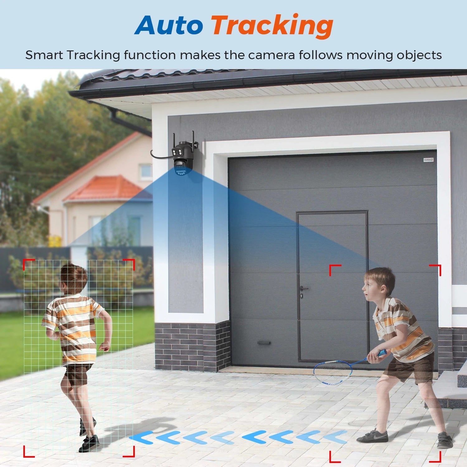 8MP Dual Lens Wireless Outdoor Security Camera with AI Auto Tracking and Dual-Band WiFi – IP66 Waterproof for Enhanced Surveillance 4
