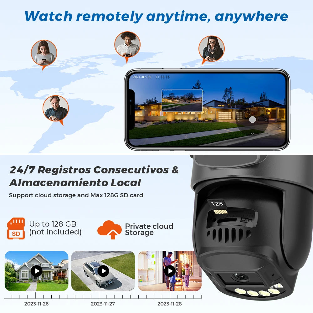 8MP Dual Lens Wireless Outdoor Security Camera with AI Auto Tracking and Dual-Band WiFi – IP66 Waterproof for Enhanced Surveillance 5