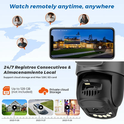 8MP Dual Lens Wireless Outdoor Security Camera with AI Auto Tracking and Dual-Band WiFi – IP66 Waterproof for Enhanced Surveillance 5