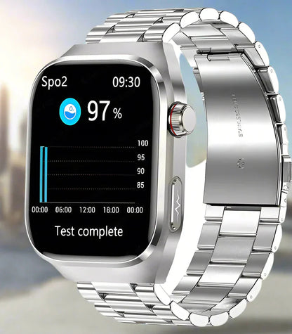 Advanced Health Smartwatch with ECG, Blood Sugar Monitoring, 2.04-Inch AMOLED Display, Waterproof Fitness Tracker 3