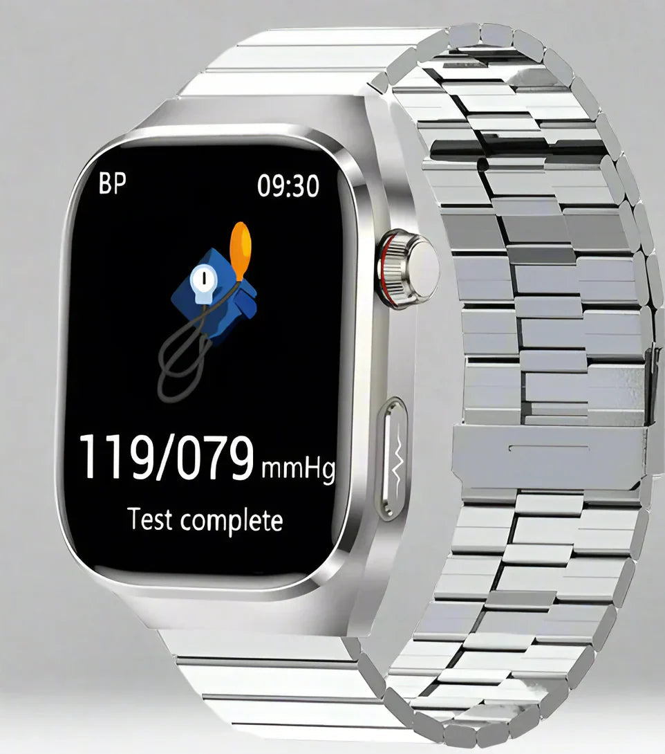 Advanced Health Smartwatch with ECG, Blood Sugar Monitoring, 2.04-Inch AMOLED Display, Waterproof Fitness Tracker 4