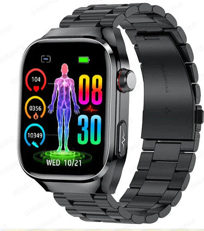 Advanced Health Smartwatch with ECG, Blood Sugar Monitoring, 2.04-Inch AMOLED Display, Waterproof Fitness Tracker 9