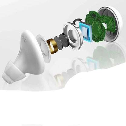Bluetooth Rechargeable Hearing Aids with App Control – Compact Design for Enhanced Sound Clarity 0