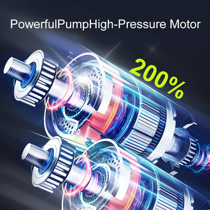 Efficient Portable Air Compressor with LCD Screen & LED Light - 150 PSI Inflator for Cars, Bikes & Sports Equipment 4