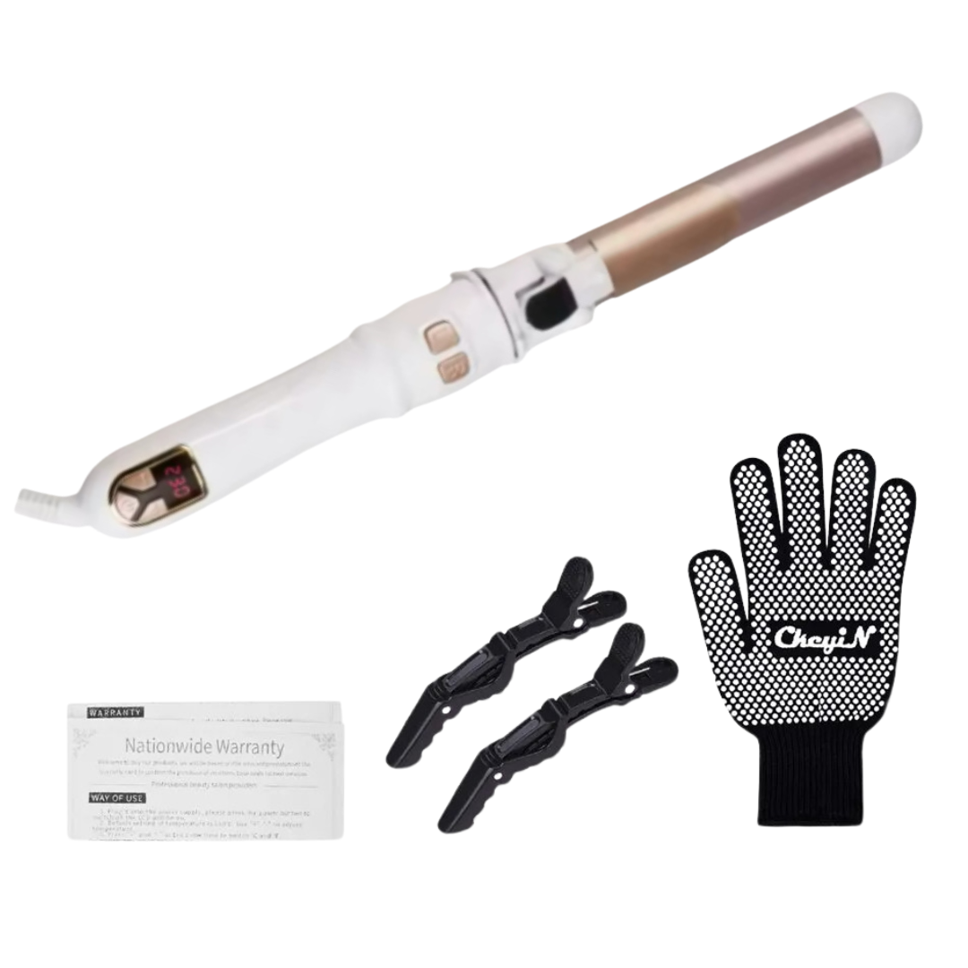 Electric Curling Iron with Adjustable Temperature and Dual Barrel Options – 32mm & 38mm for Perfect Curls 0