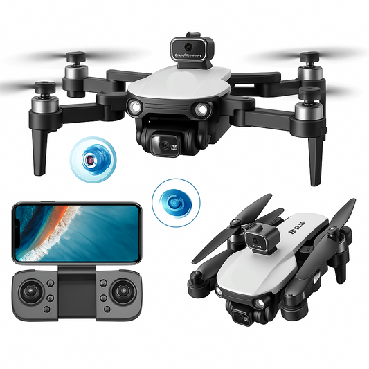 Foldable Drone with 4K & 8K Dual Cameras for Aerial Photography – Smart Obstacle Avoidance, 25 Minutes Flight Time 0