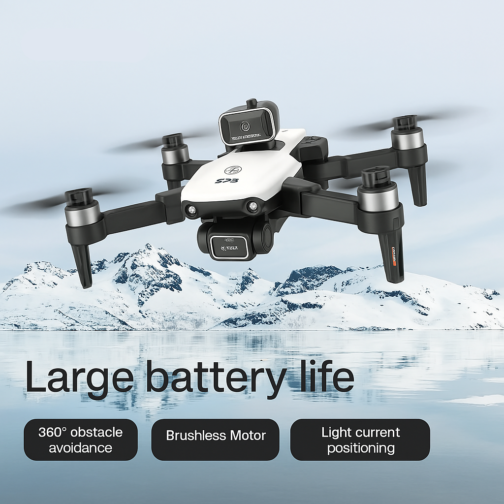 Foldable Drone with 4K & 8K Dual Cameras for Aerial Photography – Smart Obstacle Avoidance, 25 Minutes Flight Time 1