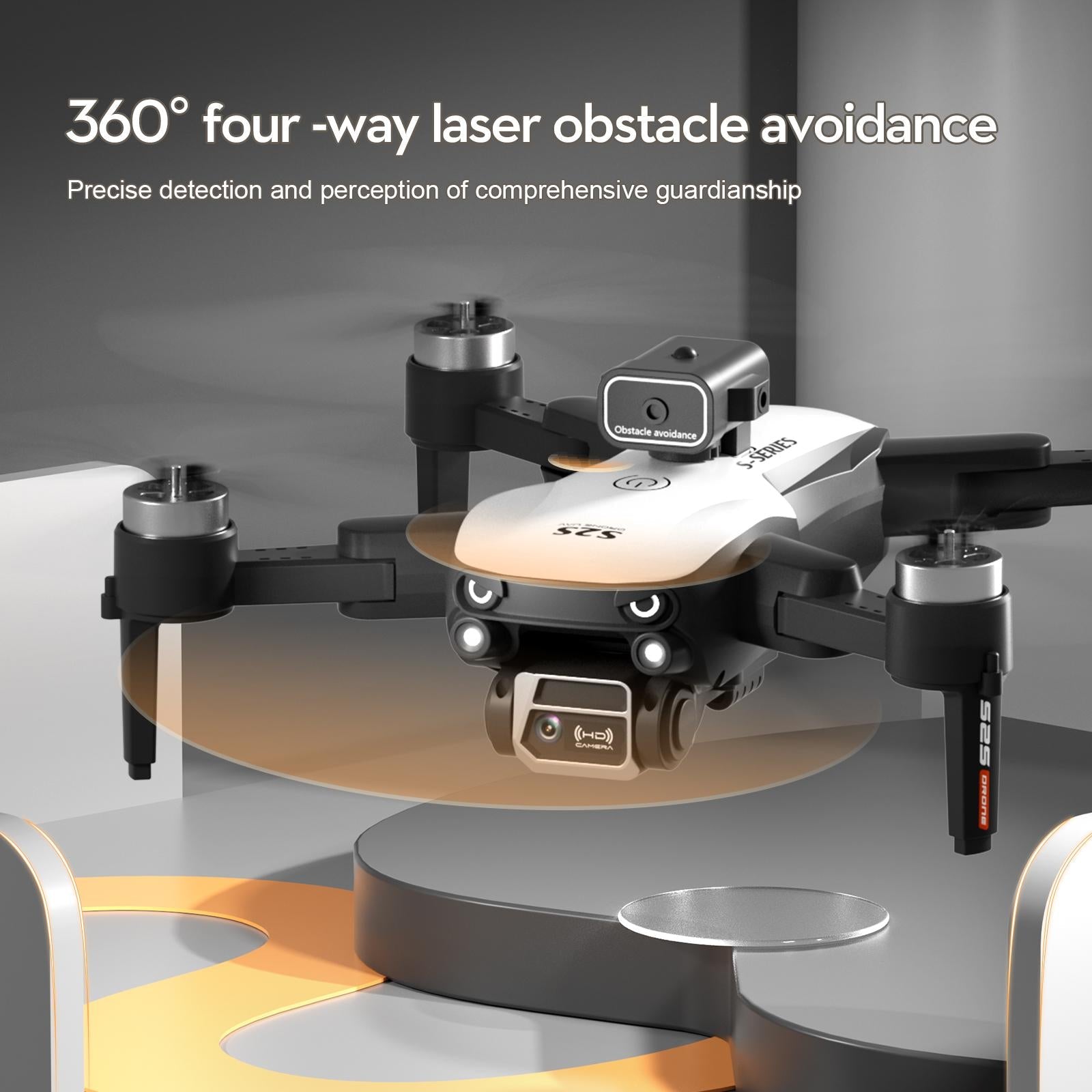 Foldable Drone with 4K & 8K Dual Cameras for Aerial Photography – Smart Obstacle Avoidance, 25 Minutes Flight Time 2