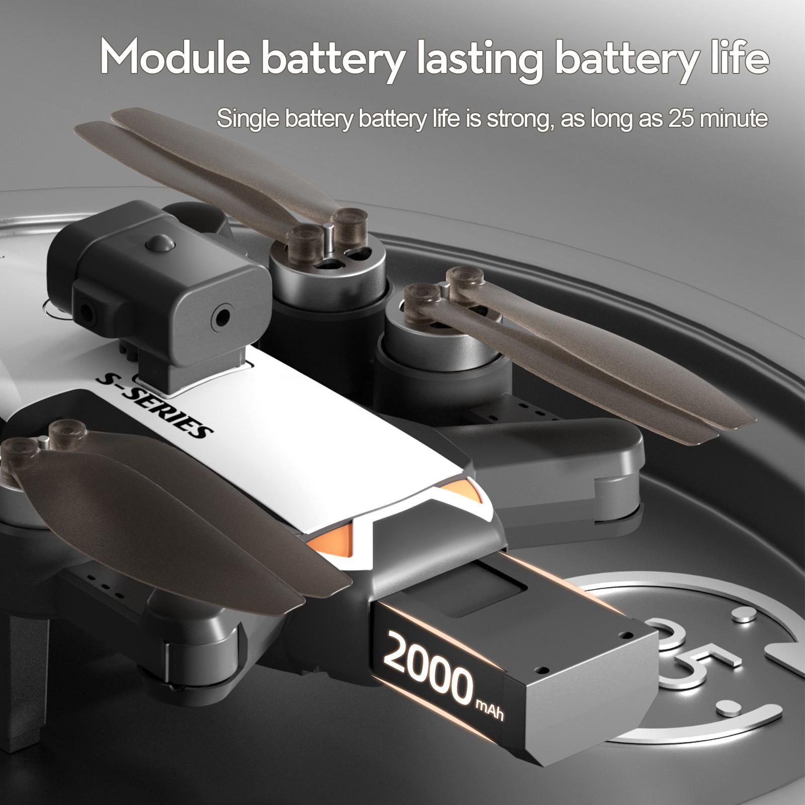 Foldable Drone with 4K & 8K Dual Cameras for Aerial Photography – Smart Obstacle Avoidance, 25 Minutes Flight Time 4