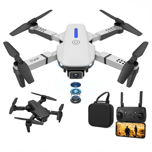 Foldable RC Drone with 4K HD Camera, WiFi FPV, Altitude Hold for Aerial Photography and Easy Navigation 0