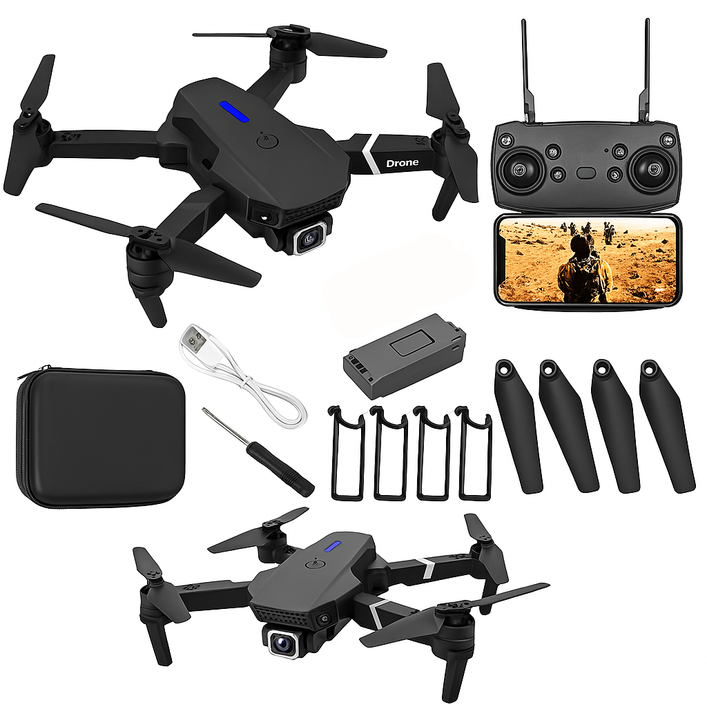 Foldable RC Drone with 4K HD Camera, WiFi FPV, Altitude Hold for Aerial Photography and Easy Navigation 2