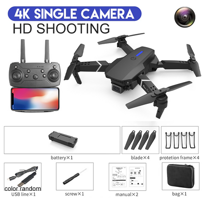 Foldable RC Drone with 4K HD Camera, WiFi FPV, Altitude Hold for Aerial Photography and Easy Navigation 6