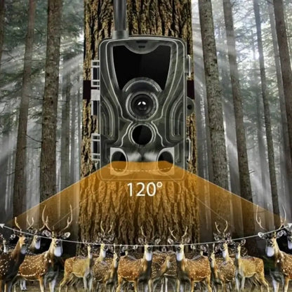 Full HD Wildlife Camera with Night Vision, IP65 Waterproof, Motion Detection, Built-in Screen, 120° Wide-Angle Lens 5