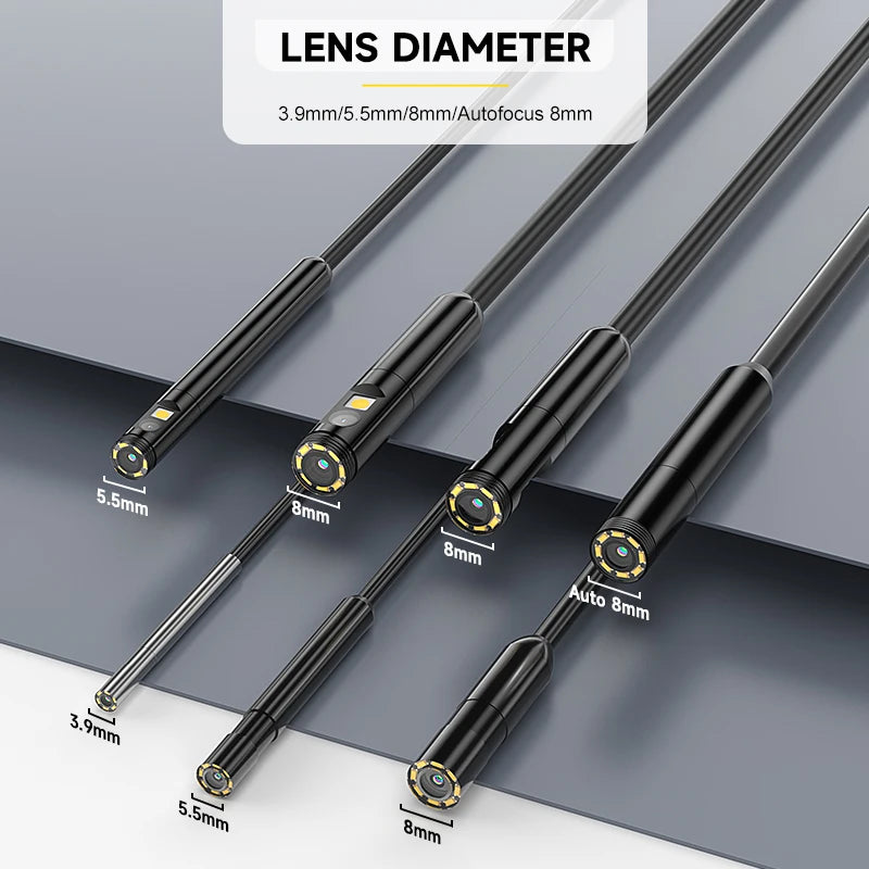 High-Definition 4.3'' IPS Industrial Endoscope with Autofocus, Triple Lens, and 1080P Resolution for Inspections 1