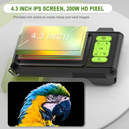High-Definition 4.3'' IPS Industrial Endoscope with Autofocus, Triple Lens, and 1080P Resolution for Inspections 2