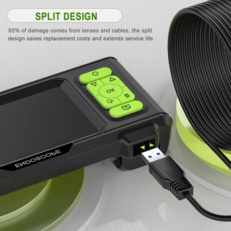 High-Definition 4.3'' IPS Industrial Endoscope with Autofocus, Triple Lens, and 1080P Resolution for Inspections 4