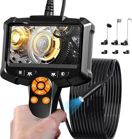 High-Definition Endoscope Camera with 4.3 Inch IPS Screen - Waterproof Borescope Inspection Camera for Automotive and Plumbing 0