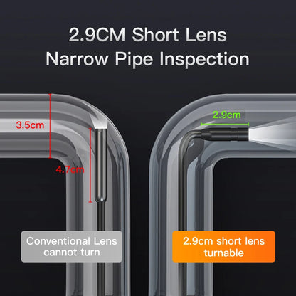 High-Definition Endoscope Camera with 4.3 Inch IPS Screen - Waterproof Borescope Inspection Camera for Automotive and Plumbing 2