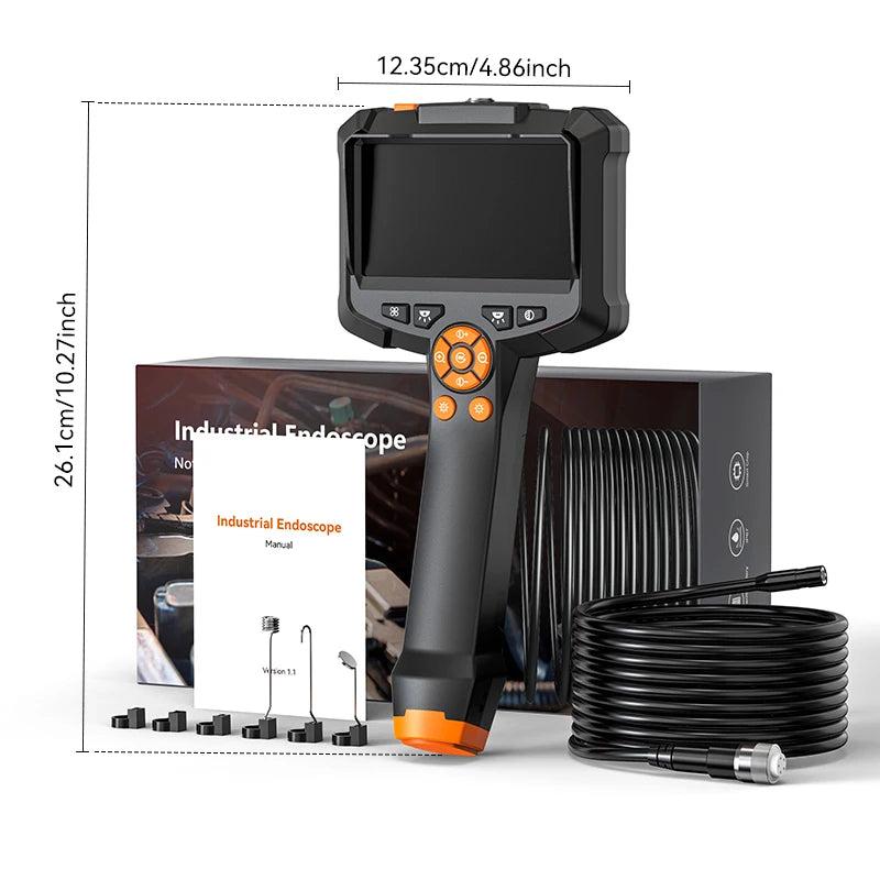 High-Definition Endoscope Camera with 4.3 Inch IPS Screen - Waterproof Borescope Inspection Camera for Automotive and Plumbing 7