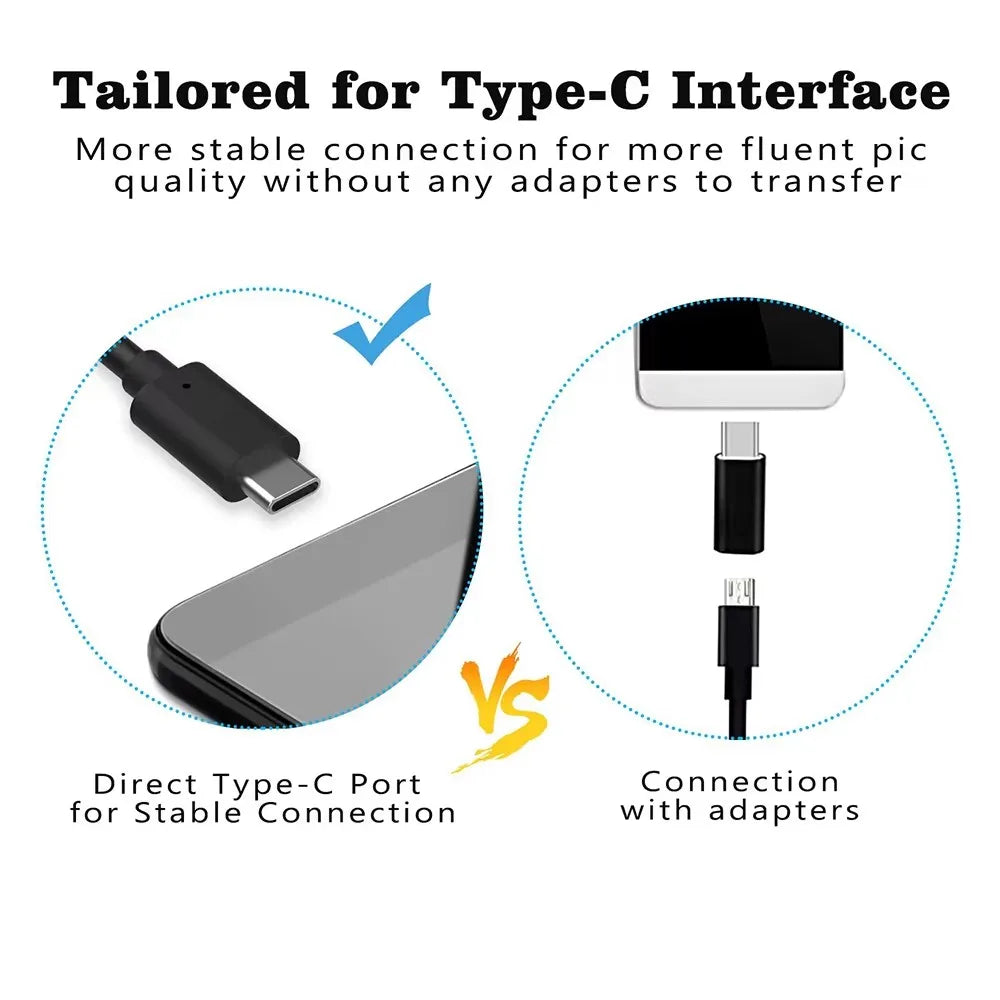 High-Definition USB Endoscope Camera for Android - 5.5mm Waterproof Borescope with 6 LED Lights 1