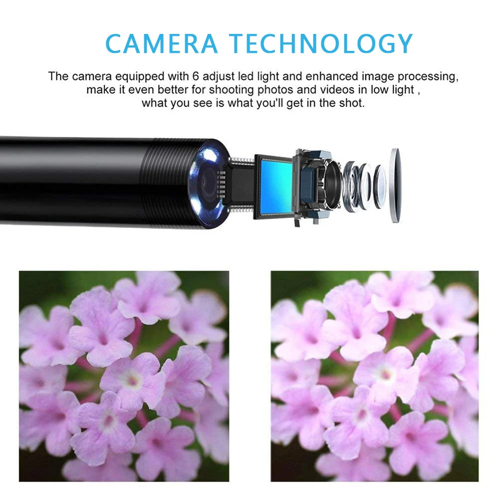 High-Definition USB Endoscope Camera for Android - 5.5mm Waterproof Borescope with 6 LED Lights 3