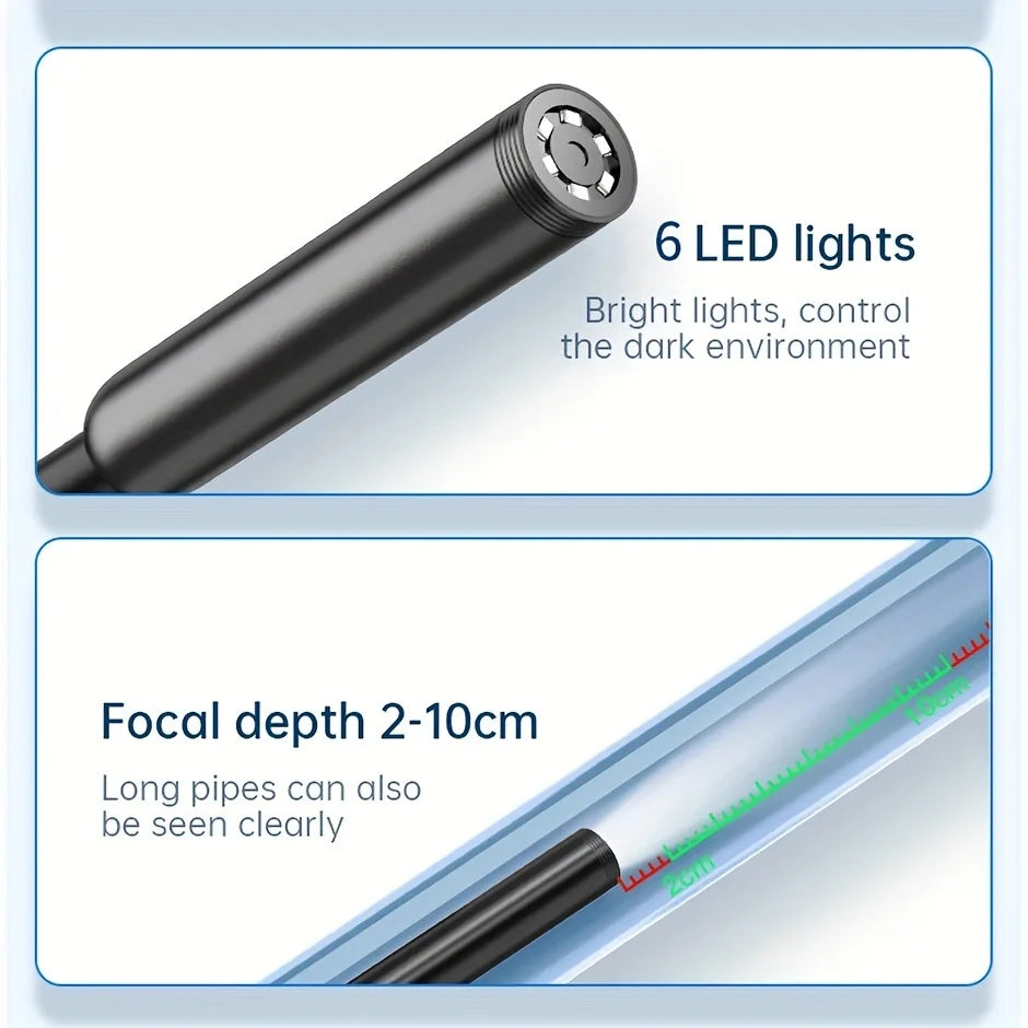 High-Definition USB Endoscope Camera for Android - 5.5mm Waterproof Borescope with 6 LED Lights 4