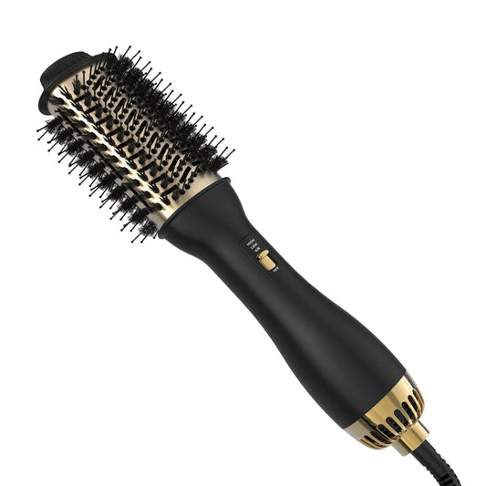 Hot Air Brush Hair Volumizer with Adjustable Heat Settings for All Hair Types – Dry, Style, and Volumize in One Step 0