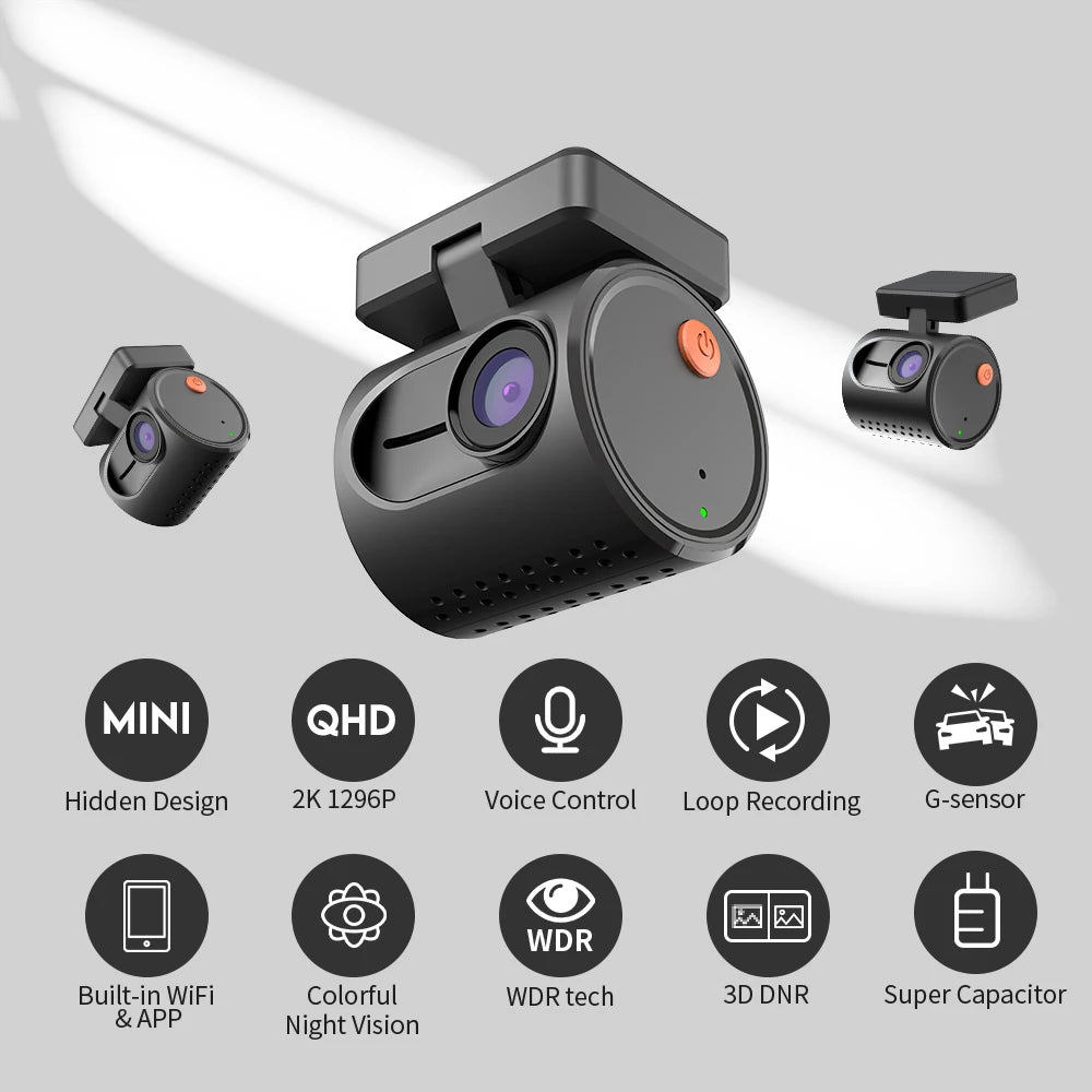 KAWA MINI 3 Dash Camera - 2K QHD, Voice Control, Night Vision & WiFi - Best Dash Cam for Car 5