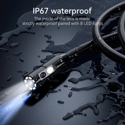 KERUI 4.3 Dual Lens HD 1080P Endoscope Camera - Waterproof Borescope Inspection Camera with LED 3