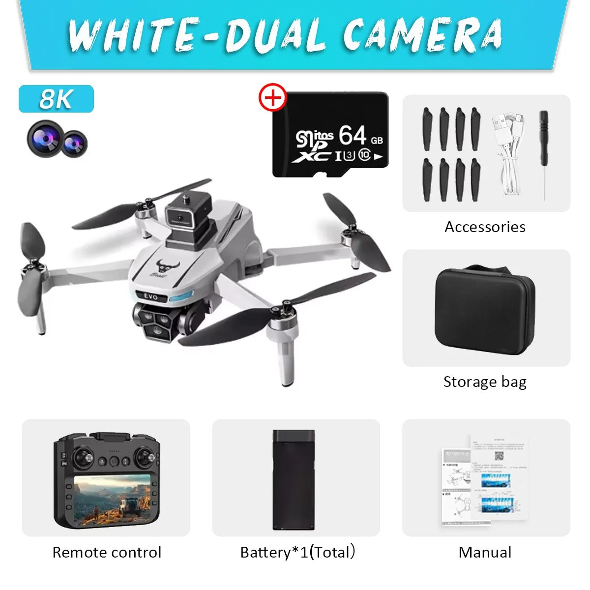 Max GPS Drone with 8K Dual Camera, Obstacle Avoidance, and Foldable Design for Aerial Photography 5