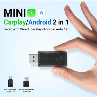 Mini Wireless CarPlay/Android Auto Adapter - Best Wireless CarPlay Adapter for Effortless Connectivity 2