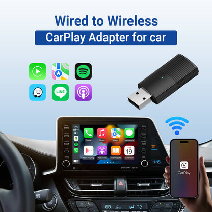 Mini Wireless CarPlay/Android Auto Adapter - Best Wireless CarPlay Adapter for Effortless Connectivity 3