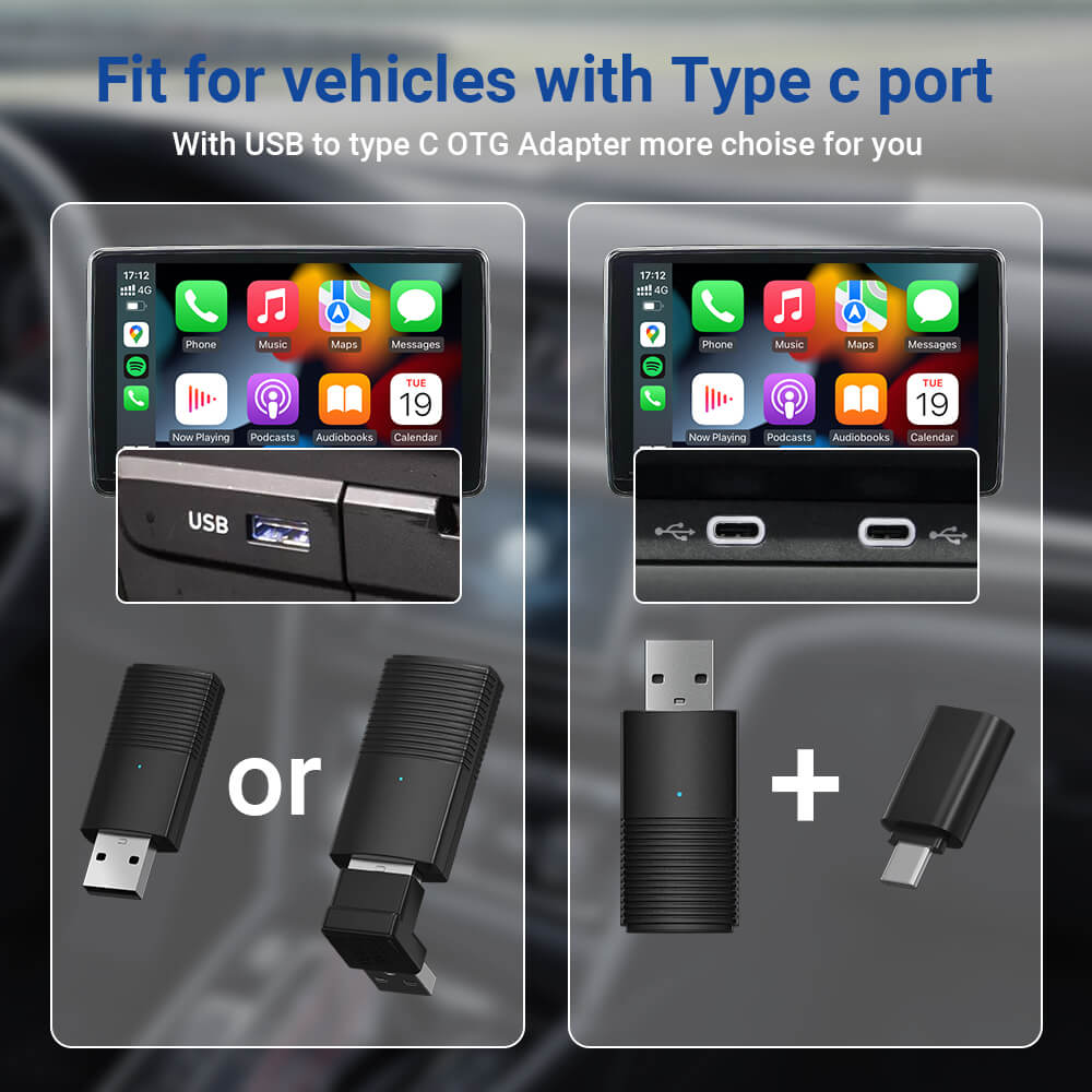 Mini Wireless CarPlay/Android Auto Adapter - Best Wireless CarPlay Adapter for Effortless Connectivity 5
