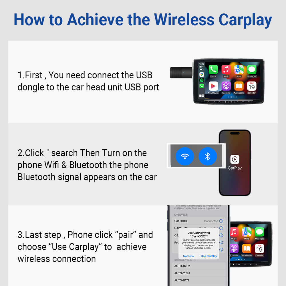 Mini Wireless CarPlay/Android Auto Adapter - Best Wireless CarPlay Adapter for Effortless Connectivity 6