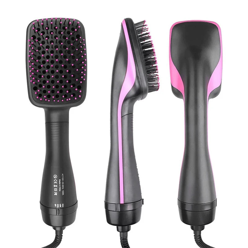 Multi-Function Hot Air Straightener and Curler with Negative Ion Technology
